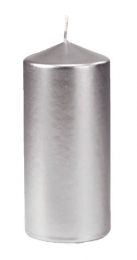 Stumpenkerzen 7x15cm Silber in der Gruppe Nach Produkt einkaufen / Kerzen & LED / Stumpenkerzen bei Duni GmbH (152899r)