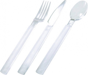 Besteck-Set Kunststoff 19cm Libra Transparent in der Gruppe Nach Produkt einkaufen / Besteck / Besteckset bei Duni GmbH (160861r)