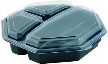 Lunchbox 3-geteilt 220/220/650ml Octaview in der Gruppe Nach Produkt einkaufen / Sonstiges / Boxen & Lunchboxen / Warmes Essen bei Duni GmbH (163229r)