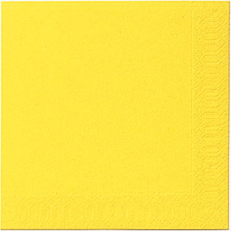 Dinner-Servietten 3-lagers Gelb 40x40cm in der Gruppe Nach Produkt einkaufen / Servietten / Dinner-Servietten bei Duni GmbH (172839)