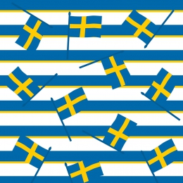 Lunch-Servietten Swedische Flagge 33x33cm 20st in der Gruppe Nach Produkt einkaufen / Servietten / Lunch-Servietten bei Duni GmbH (174796)