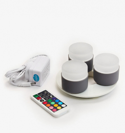 Duni LED-Kerzen Mini Lamp mit Ladestation 3 Stck in der Gruppe Nach Produkt einkaufen / Kerzen & LED / LED-Kerzen bei Duni GmbH (186496)