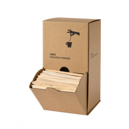 Holzrhrstbchen in Spenderbox 11 cm in der Gruppe Nach Produkt einkaufen / Besteck / Lffel bei Duni GmbH (191721)