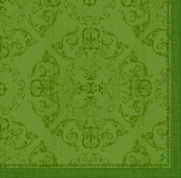 Dinner-Servietten Dunilin 40x40cm Opulent Leaf Green in der Gruppe Nach Produkt einkaufen / Servietten / Dunilin bei Duni GmbH (192141)