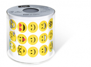 Toilettenpapier 3-lagig Smileys - Paper + Design in der Gruppe Nach Farbe einkaufen / Gelb bei Duni GmbH (195277)