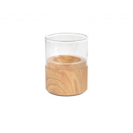 LED-Kerzenhalter aus Glas Neat Wood Light in der Gruppe Nach Produkt einkaufen / Kerzen & LED / LED-Kerzen bei Duni GmbH (195781)