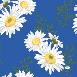 Lunch-Servietten 3-lagig 33x33cm Daisy Blau in der Gruppe Nach Produkt einkaufen / Servietten / Lunch-Servietten bei Duni GmbH (201197)