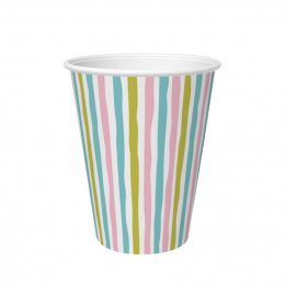 Pappbecher 24cl Stripes Multi in der Gruppe Nach Produkt einkaufen / Glser & Becher / Becher bei Duni GmbH (201223)