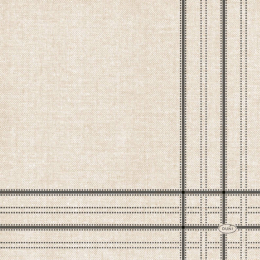 Lunch-Servietten 3-lagig 33x33cm Linen Lines Schwarz in der Gruppe Nach Produkt einkaufen / Servietten / Lunch-Servietten bei Duni GmbH (201232)