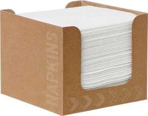 Cocktail-Servietten Bio Dunisoft im Spender 20x20cm Wei in der Gruppe Nach Produkt einkaufen / Servietten / Bio Dunisoft bei Duni GmbH (202942)