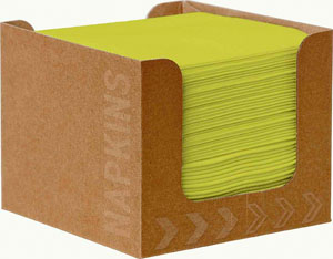 Cocktail-Servietten Bio Dunisoft im Spender 20x20cm Kiwi in der Gruppe Nach Produkt einkaufen / Servietten / Bio Dunisoft bei Duni GmbH (202944)