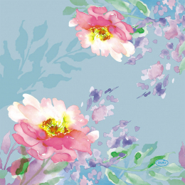 Lunch-Servietten 3-lagig 33x33cm Flowy Floral in der Gruppe Nach Produkt einkaufen / Servietten / Lunch-Servietten bei Duni GmbH (205169)