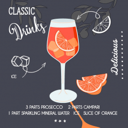Cocktail-Servietten 3-lagig 24x24cm Aperol Spritz - Paper + Design in der Gruppe Nach Produkt einkaufen / Servietten / Paper + Design bei Duni GmbH (206116)