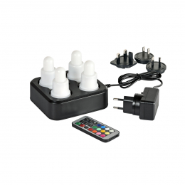 Duni LED-Kerzen Warmwei & Mehrfarbig 4 Stck in der Gruppe Nach Produkt einkaufen / Kerzen & LED / LED-Kerzen bei Duni GmbH (206436)
