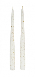 Leuchterkerzen 24cm Stardust Wei in der Gruppe Nach Produkt einkaufen / Kerzen & LED / Kronenkerzen & Leuchterkerzen bei Duni GmbH (207855)
