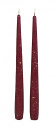 Leuchterkerzen 24cm Stardust Bordeaux in der Gruppe Nach Produkt einkaufen / Kerzen & LED / Kronenkerzen & Leuchterkerzen bei Duni GmbH (207856)