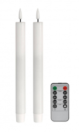 Kronenkerzen LED 22cm Wei 2er-Pack in der Gruppe Nach Produkt einkaufen / Kerzen & LED / LED-Kerzen bei Duni GmbH (207862)
