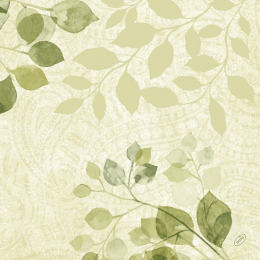 Dinner-Servietten Bio Dunisoft 40x40cm Paisley Leaves in der Gruppe Nach Produkt einkaufen / Servietten / Bio Dunisoft bei Duni GmbH (208443)