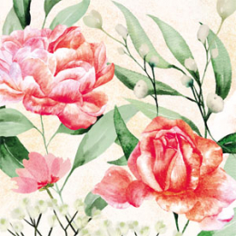 Lunch-Servietten 3-lagig 33x33cm Rose Symphonie - Paper + Design in der Gruppe Nach Produkt einkaufen / Servietten / Paper + Design bei Duni GmbH (209962)