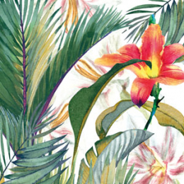 Lunch-Servietten 3-lagig 33x33cm Tropical Paradise - Paper + Design in der Gruppe Nach Produkt einkaufen / Servietten / Paper + Design bei Duni GmbH (209985)
