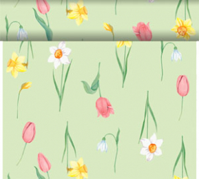 Tte--Tte-Tischlufer Bio Dunicel 0,4x24m Spring Melody in der Gruppe Nach Produkt einkaufen / Tischdecken / Tischlufer bei Duni GmbH (210191)