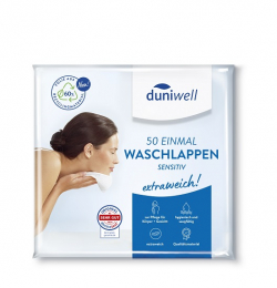 Einmal Waschlappen sensitiv Wei in der Gruppe Nach Produkt einkaufen / Sonstiges / Hygieneartikel bei Duni GmbH (80309)